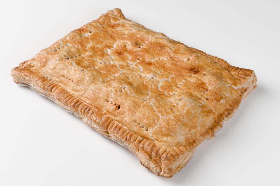 Empanada de morcilla y pera