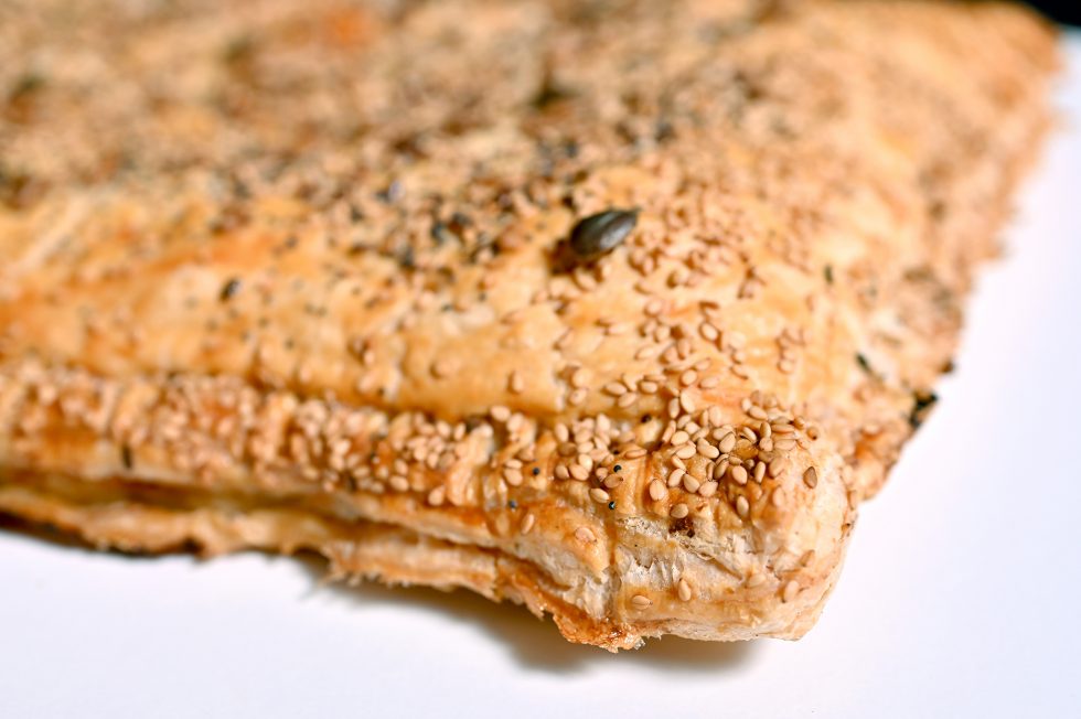 Empanada de cecina, membrillo y foie